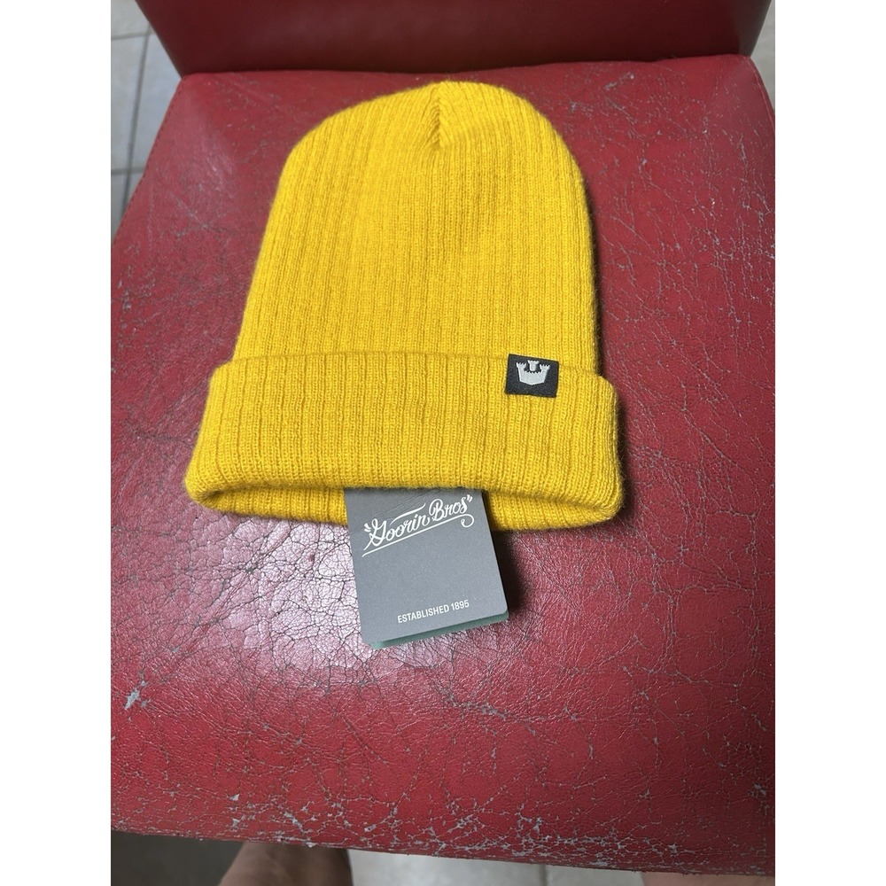 Goorin Bros. Rib Eye Hat Knit Beanie Men's One Size Mustard